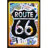 Route 66 - метална табела 20x30cm