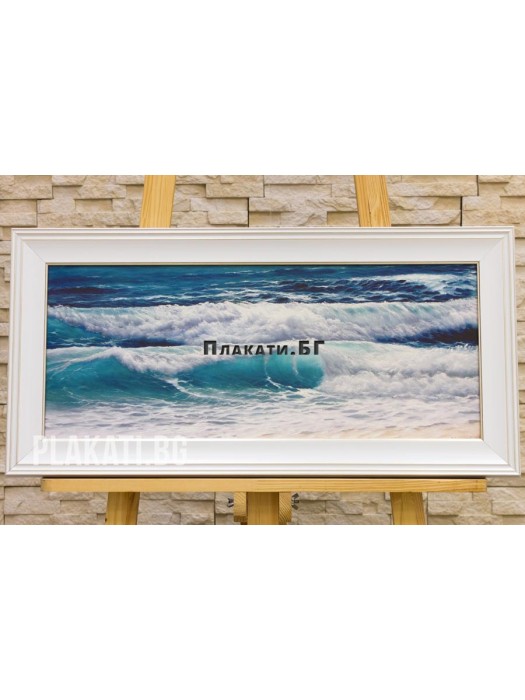 Poptomov - Seascape-6025-017 (canvas print 60x25cm reproduction)