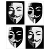 Anonymous (Черно-Бял) - 40x50cm